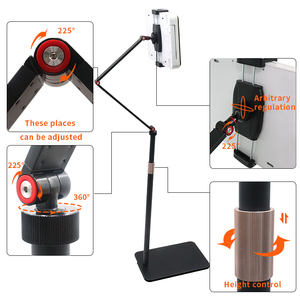 Soporte de Suelo Telescópico de Alta Gama para Tablet, de Gran Tamaño, con Rotación de 360 Grados, de Aleación de Aluminio, Compatible con <span class=keywords><strong>iPad</strong></span>, Venta al Por Mayor - Product Image 4