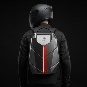Mochila para Motocicleta con Luz LED, Bolsa para Casco de Moto, Bolsa para Portátil, Expandible, Multifuncional, Equipaje para Ciclismo al Aire Libre - Product Image 6