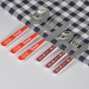 Couteau et cuillère et fourchette <span class=keywords><strong>personnalisés</strong></span>, ensemble de <span class=keywords><strong>couverts</strong></span>, ensemble de vaisselle pour <span class=keywords><strong>adultes</strong></span> à sublimation vierge - Product Image 5