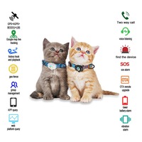 Traceur GPS pour animaux de compagnie certifié CE FCC transfrontalier - Localisateur GPS anti-perte pour chats et chiens