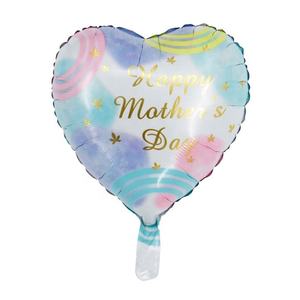 Ballons en aluminium durables de 18 pouces, style espagnol-anglais, en forme de cœur et carrés, pour décorations de fête de la Fête des Mères et promotions de vacances - Product Image 2