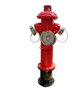 Hydrant d'incendie extérieur de type pilier à 3 voies DN65 DN80 pour la lutte contre les incendies