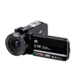 डिजिटल व्लॉगिंग कैमरा रिकॉर्डर 18X ज़ूम 2.7K कैमकॉर्डर डिजिटल कैमरा फोटोग्राफी के लिए लाइव स्ट्रीमिंग 4 इंच स्क्रीन वाईफाई वेबकैम