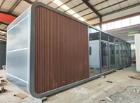 Unidade Cápsula Pré-fabricada Apple Cabin, Casa Contêiner Portátil Expansível, Montagem Rápida e Fácil, com Banheiro, para Casa, Sala de Estudo e Uso Diário