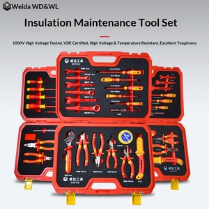 WEIDA 20pcs 1000V VDE Insulated Socket <b>Set</b> Professional 1/2" Drive <b>Ratchet</b> T-Handle Extension Rod WH09320 WH09320 Certified Safe - Product Image 5