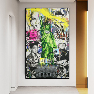 Graffiti Pop Art poster statua della libertà stampe su tela stampe astratte Street Wall Picture For Living Room Home Decor Cuadro - Product Image 4