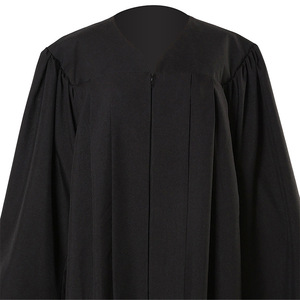 Túnica de Graduación Jing Zherui Negra Unisex para Adultos, Uniforme Escolar de Tela Tejida para Estudiantes Masculinos y Femeninos - Product Image 3