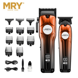 MRY, nuevo diseño, juego <span class=keywords><strong>de</strong></span> cortapelos recargables, Afeitadora eléctrica, Kit inalámbrico, juego <span class=keywords><strong>de</strong></span> peluquero profesional para hombres - Product Image 4
