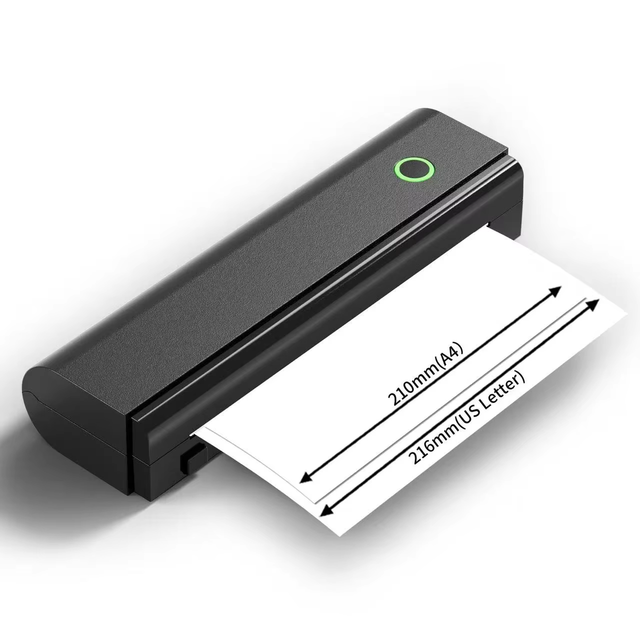 Jiuyin N80 A4 Thermal Printer for Mini Mobile Printer Supports Mobile Phone Computer Connection 1500mAh Battery Stock