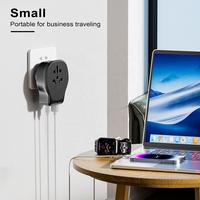 Adaptador de Enchufe Universal Worldplug para Carga Rápida de Teléfonos Móviles, Enchufe Eléctrico de Viaje, Adaptador de Corriente USB de Mundo a Estados Unidos