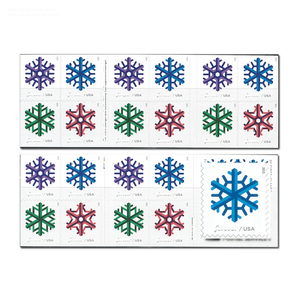 Timbres-<span class=keywords><strong>poste</strong></span> américains blancs « Love Goodnight Moon 2015 » avec flocons de neige géométriques, pour l'envoi de commandes, enveloppes et étiquettes postales américaines à vie - Product Image 4