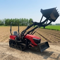 Tracteur agricole à quatre roues motrices de 120 CV avec cabine, machine intégrée haute puissance pour le semis sur les terres agricoles