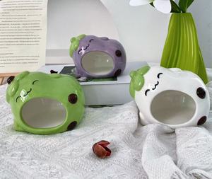 Abri en céramique pour hamster, style aubergine, maison rafraîchissante en céramique, abri de refroidissement mignon pour petits animaux, vente en gros - Product Image 6