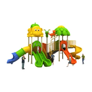 Popular Animal Shape Outdoor Kids Park Facilities Commercial Plastic Slide Combination Park Furniture