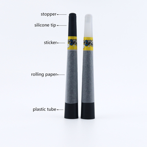 Custom Color Silicone Tip Cigarette Paper Wrap Glass Filter Tip Tobacco Smoking Accessories Dog Walker Size Pre-Made <b>Rolled</b> Cone - Product Image 6