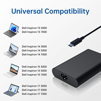 Chargeur d'ordinateur portable de remplacement 65W TYPE-C adaptateur secteur universel USB C pour XPS 12 13 9250 9350 9360 9365 9370 9380