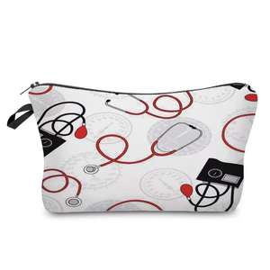 Bolsa de Cosméticos Divertida con Diseño de Cardiología, Regalo para Médico o Enfermera, No Sea Tachicardio, Regalo de Graduación de Enfermería, Bolsa de Enfermera para Tachicardia - Product Image 1