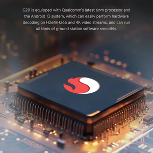 Skydroid G20リモコン6nmプロセッサ<span class=keywords><strong>2</strong></span>.4GHz/5.8GHzデュアルバンド7インチ高解像度ディスプレイ30KM画像伝送PVC - Product Image 5