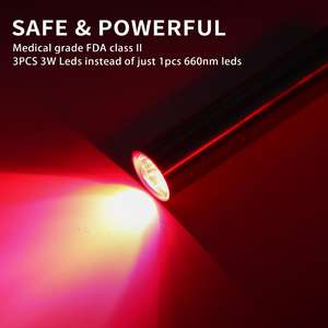 Lampu Terapi Portabel Nyeri Sendi 630nm, Lampu Terapi Genggam Dekat Infra Merah 850nm, Lampu untuk Menghilangkan Rasa Sakit Sendi 660nm - Product Image 2