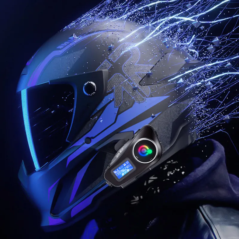 New Motorbike ABS DOT Smart Bluetooth Racing Motocross Helmet Full Face Riding Motorcycle Accessories Helmet Intercom Headset