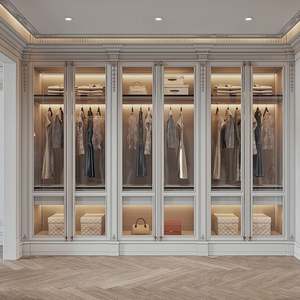 Modern Design Bedroom Armoire Full Wall Top Closet Wooden Wardrobe <b>Cabinet</b> Apartment Good Design Space Saving Organizer System - Product Image 5