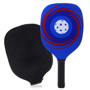Pala de pickleball con bolsa de almacenamiento, forma estándar, material de álamo, portátil, para deportes de playa y entretenimiento - Product Image 4