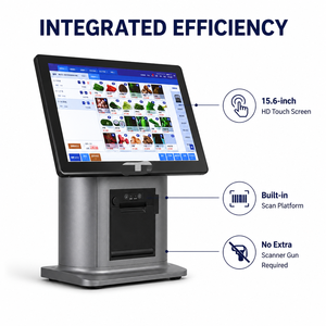 15.6" Smart Self-Checkout Terminal Built-in 80mm <b>Printer</b> Integrated QR <b>Scanner</b> for Supermarket Retail POS Windows Android - Product Image 3
