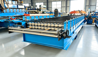 Prix d'usine pour la fabrication de matériaux de construction, panneaux muraux, tôles de toiture métalliques, machine de formage à froid de tuiles ondulées en verre pour la vente