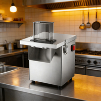 Gewerblicher Gemüse- und Obstschneider 200W Elektrischer Würfelschneider Schredder Geräuscharmer Motor für Detroit Restaurants Caterer Bäckereien