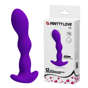Vibrador Anal Pretty Love de 12 Velocidades, Potente Vibrador de Tapón Anal, Masajeador de Próstata Masculino, Juguete Sexual para el Punto G Femenino y el Ano - Product Image 1