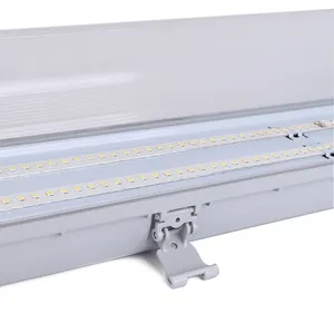 Ip65 Triproof Led Light Double 2x36w Plastic PC 90 80 Office 120cm Led Lighting Technology AC 85-265V