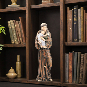 Bella <span class=keywords><strong>immagine</strong></span> di San Antonio Statue religiose cattoliche Prodotti di magazzino resina Christian Figuras De San Antonio statua - Product Image 5