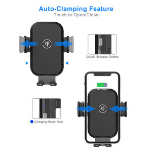 ที่หนีบอัตโนมัติ15W ที่ชาร์จไร้สายในรถยนต์สำหรับ iPhone 15 14 13 12 Mini Pro MAX 11 XR XS X - Product Image 3
