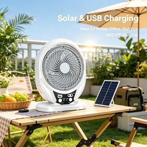 Ventilador Solar de Pedestal con Energía Solar, Reemplazo y Devolución a Elección del Cliente - Product Image 1