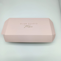 Prix bas Logo personnalisé rose ondulé Mailer carton emballage en papier Boîte postale d'expédition postale