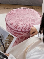 Qiong Jin Oriental Style français et chinois tabouret bas en bois massif sac souple assis jetée pour salon poufs à langer
