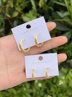 Anting-anting Manis Antialergi Bentuk Bunga untuk Anak Perempuan, Anting-anting Sederhana Elegan 18k