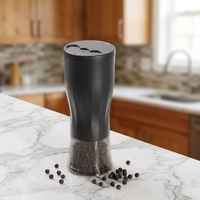 Moulin à café électrique miniature en plastique Aikelong - Petit moulin à grains de café avec logo personnalisable, capacité de 50 g, multi-usages pour la maison