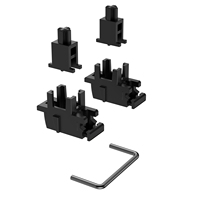 DUROCK V3 Stabilizer Mekanik USB LED Terpasang di Pelat Kabel Hitam Baru 2U 6.25U 7U Keyboard V3