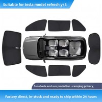 Rideaux latéraux pare-soleil avec couverture d'intimité complète pour Tesla Model Y Juniper Protection solaire