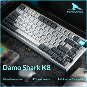 Teclado Mecánico Inalámbrico Darmoshark K8 <span class=keywords><strong>de</strong></span> 81 Teclas con Pantalla TFT, Retroiluminación RGB, Intercambio en Caliente, 2.4G <span class=keywords><strong>para</strong></span> Mac Gamer - Product Image 2