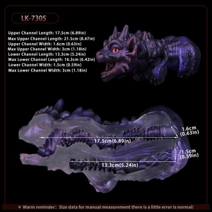 Masturbador Masculino Manual de Silicona LK-7305 Void Dragon Mogothron, Serie de Monstruos de Fantasía, con Doble Canal y Tamaño Extra Grande - Product Image 4