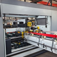 Machine à plier et à coller semi-automatique pour boîtes en carton ondulé / Machine à fabriquer des boîtes en carton ondulé