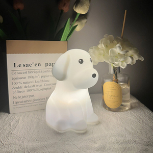 Phổ biến dễ thương Dog Silicone LED ánh sáng ban đêm có thể sạc lại cảm ứng mềm mại của trẻ em đêm đèn cho trang trí nội thất và quà tặng - Product Image 3