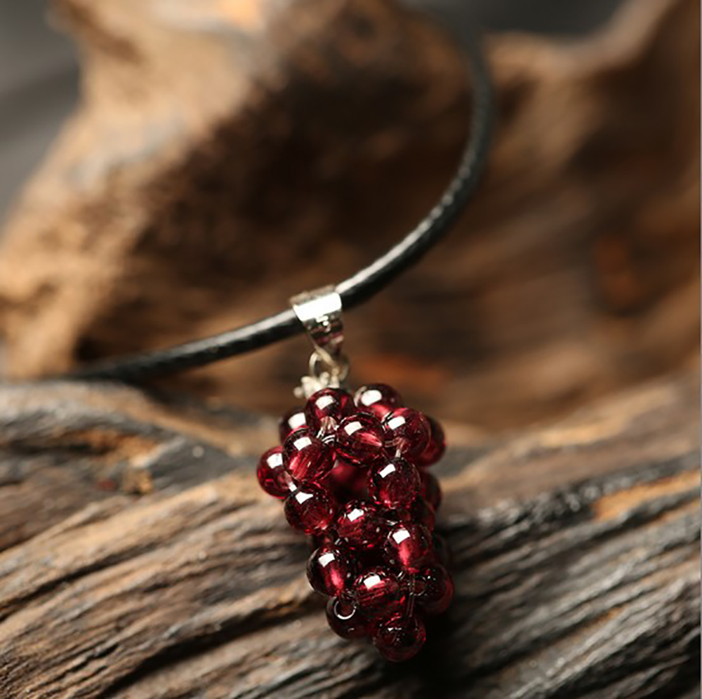 garnet stone natural pendant