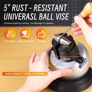 Dụng cụ kẹp đá dạng bi lớn xoay 360 độ, bộ dụng cụ chạm khắc vòng tay, thiết bị kẹp kim cương, đồ trang sức, khắc - Product Image 4