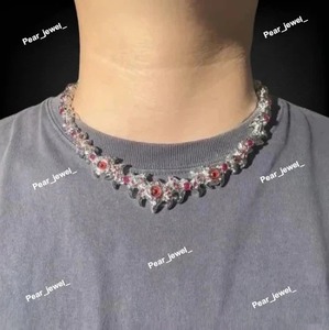 สร้อยคอฮิปฮอปเงินแท้ 925 ลายตาปีศาจประดับเพชรโมอิสซาไนต์สีแดง VVS จากซัพพลายเออร์อินเดีย เหมาะสำหรับเป็นของขวัญ มีจำหน่ายแล้ว - Product Image 2