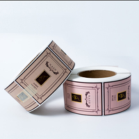 Emballage auto-adhésif en plastique vinyle impression imprimable parfum produit personnalisé étiquettes étanches pour bouteilles
