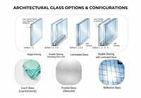 Système de porte coulissante en aluminium à économie d'énergie CMECH, accessoires haut de gamme, multi-rails, verre à faible émissivité à l'argon pour bâtiments durables