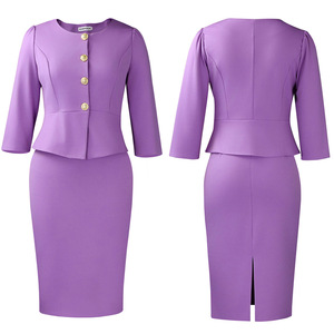 Robes africaines élégantes à col rond et volants, nouvelle collection automne-hiver pour femmes - Product Image 5